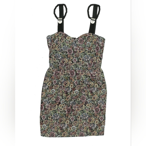 BCBGeneration Tapestry Floral Mini Dress Size 2 - Picture 2 of 5